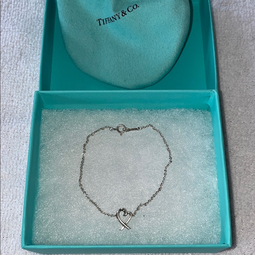 Tiffany & Co. Palorma Picasso Loving Heart Sterling Silver Chain Bracelet